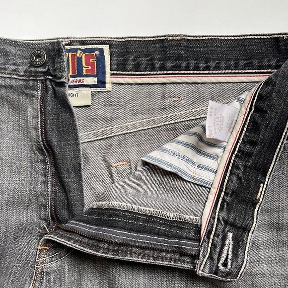 Men Levi’s Jeans 514 Grey Color - Picture 8 of 8